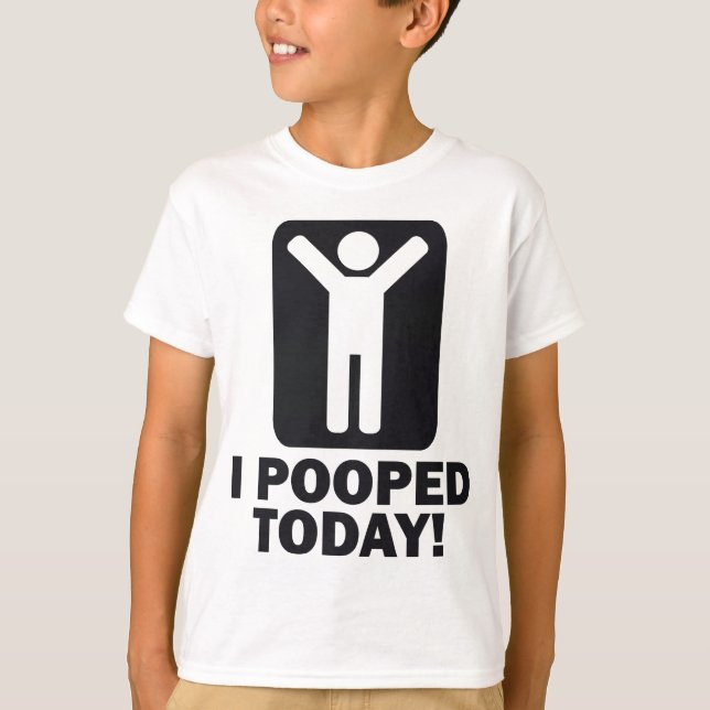 CAMISETA MIM POOPED HOJE (Frente)