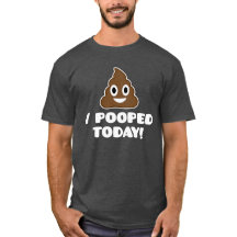 Mim Pooped hoje! (camisa do emoji)