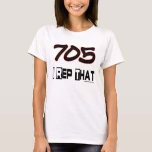 Camiseta Mim representante esse código de área 705