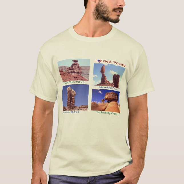 Camiseta Mim rochas do vermelho de Luv (Frente)