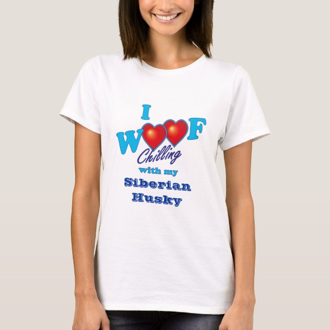 Camiseta Mim rouco Siberian do Woof (Frente)