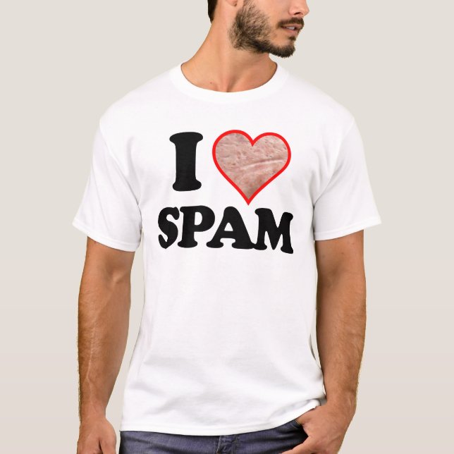 Camiseta Mim Spam do coração (Frente)
