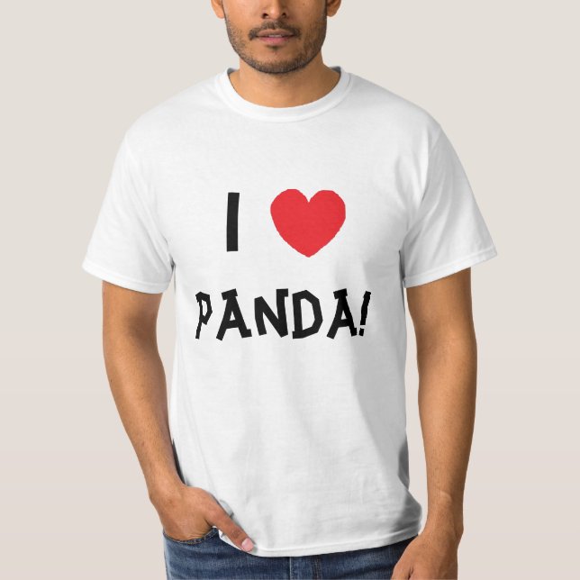 Camiseta Mim T da panda do coração! 2 (Frente)