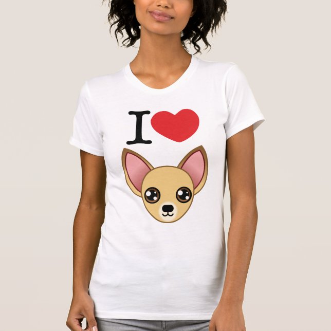 Camiseta Mim t-shirt das chihuahuas do coração (Frente)