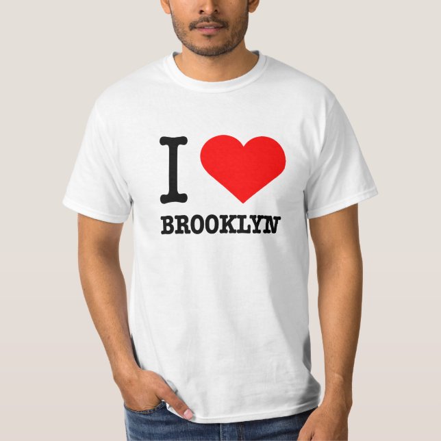 Camiseta Mim t-shirt de Brooklyn do coração (Frente)