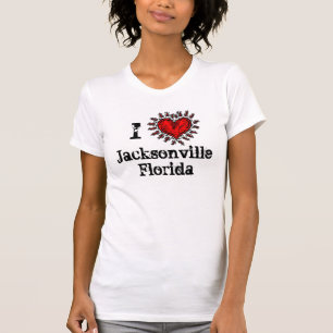 Camiseta Mim t-shirt de Jacksonville Florida do coração
