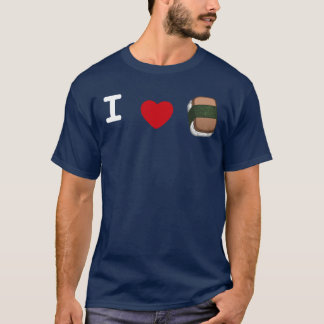 Camiseta Mim t-shirt de Musubi do *heart* (escuro)