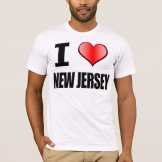 Camiseta Mim t-shirt de New-jersey do ♥ - homens
