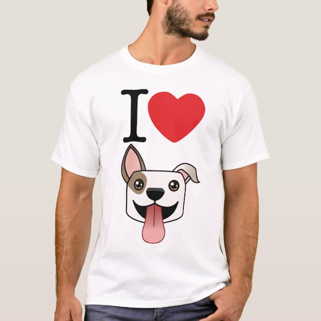 Camiseta Mim t-shirt de Pitbulls do coração (Frente)