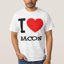 Mim t-shirt do bacon do coração