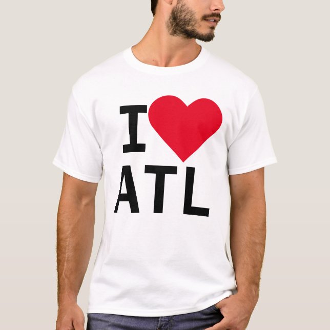 Camiseta "Mim t-shirt do coração ATL" (Frente)