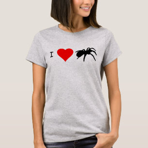 Camiseta Mim t-shirt dos Tarantulas do coração (aço clar