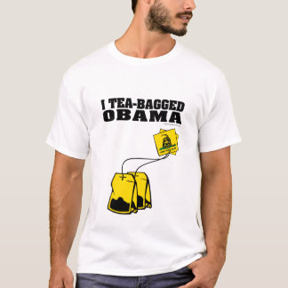 Camiseta Mim Teabagged Obama
