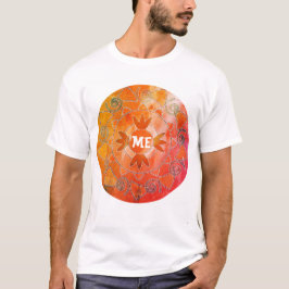 Camiseta Mim Texto personalizável e sofisticável mandala la
