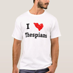 Camiseta mim thespians do coração
