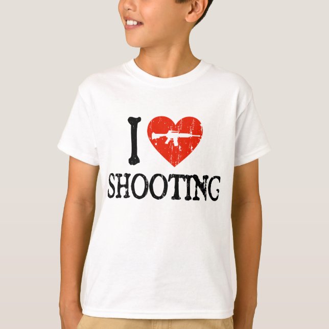 Camiseta Mim tiro do coração (Frente)