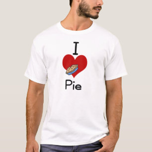Camiseta Mim torta do amor-coração