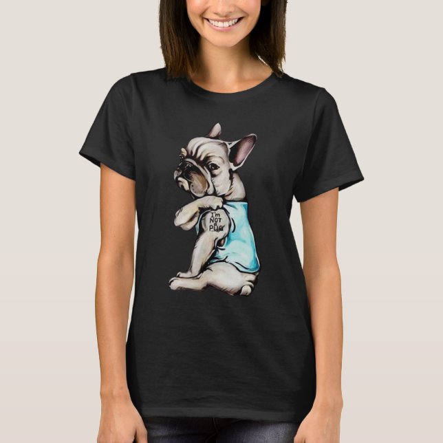 Camiseta Mim Tshirt engraçado Frenchie do buldogue francês (Frente)