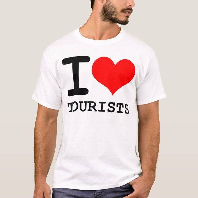 Camiseta Mim turistas [do coração] (Frente)