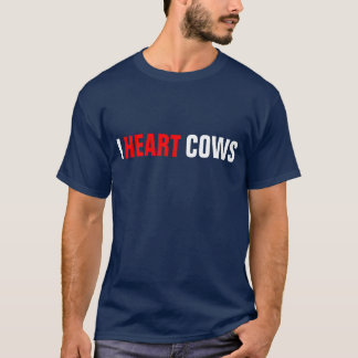 CAMISETA MIM VACAS DO CORAÇÃO
