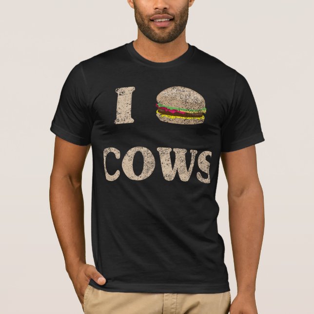Camiseta Mim vacas do Hamburger (Frente)