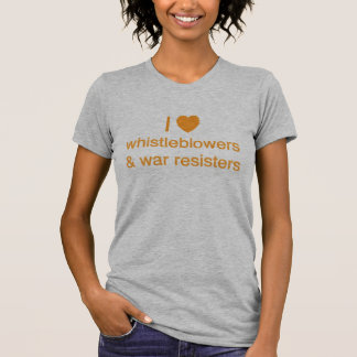 Camiseta Mim Whistleblowers (do coração) e resistente da