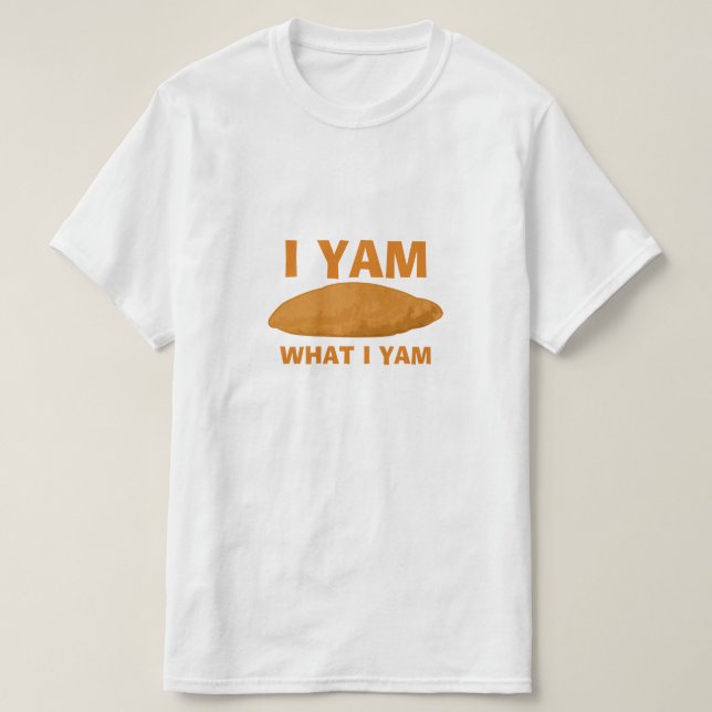 Camiseta Mim Yam que Yam de I (Frente do Design)