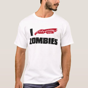 Camiseta mim zombis da espingarda