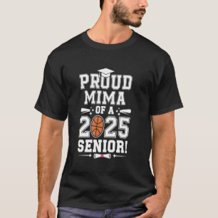 Camiseta Mima Orgulhosa De Um Graduado Senior De Basquete D
