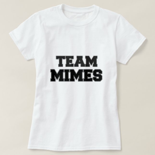Camiseta Mimes da equipe (Frente do Design)