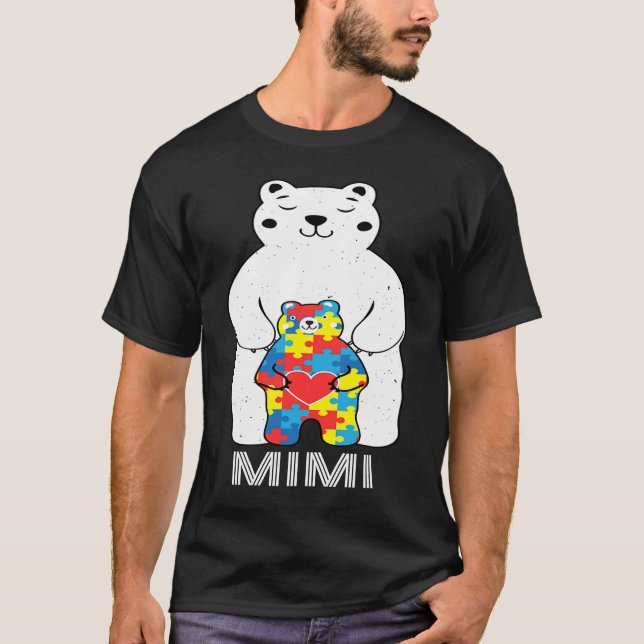 Camiseta Mimi Bear Autism Awareness (Frente)