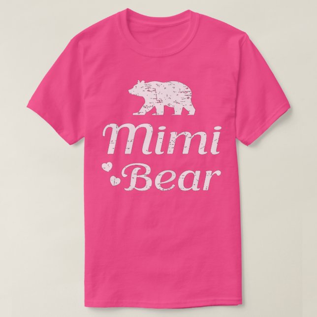 Camiseta Mimi Bear - Avó de Nana Mama, presente (Frente do Design)