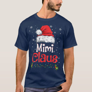 Camiseta Mimi Claus Papais noeis Vovó Engraçada Ideia de Na