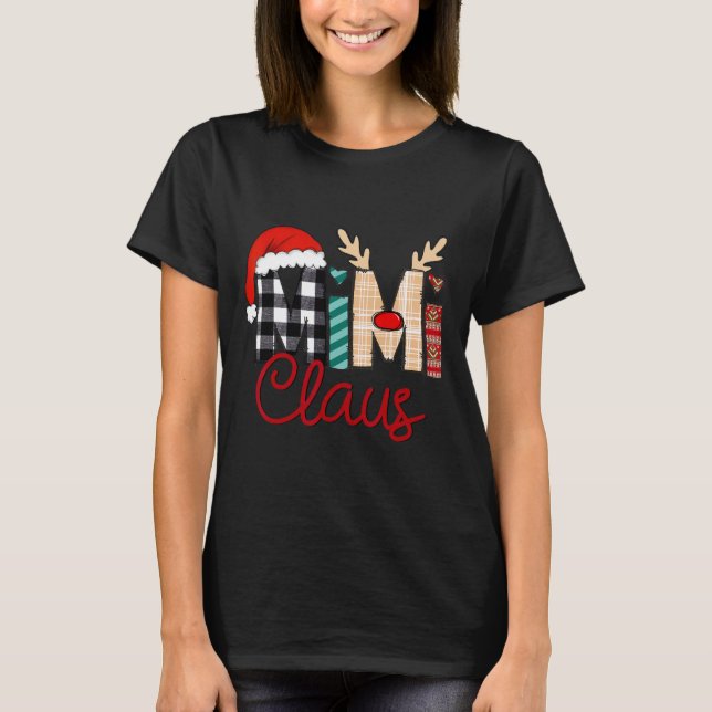 Camiseta Mimi Claus Reindeer Christmas (Frente)