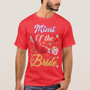Camiseta Mimi Da Noiva Feliz Casamento Flor Rosa Calçado M