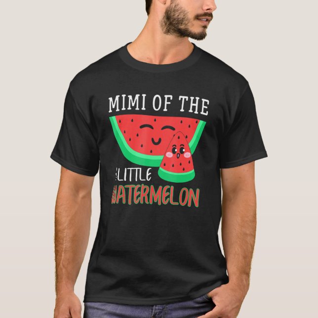 Camiseta Mimi Da Pequena Família Melão-De-Melão-Melão (Frente)