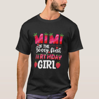 Camiseta Mimi Da Primeira Garota De Aniversário Da Berry Lo