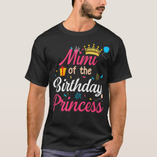 Camiseta Mimi Da Princesa De Aniversário, Bonita Mãe