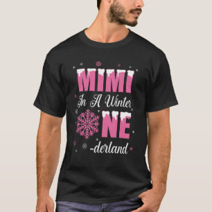 Camiseta Mimi Da Rapariga De Aniversário Winter Onederland