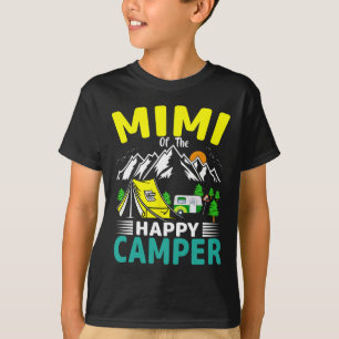 Camiseta Mimi da Vovó da Tenda de Campismo Aniversário de 1