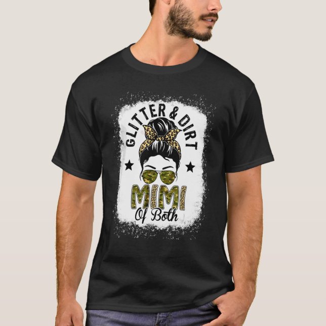 Camiseta Mimi De Ambos Os Mãos De Leopardo Maluco Camo Sang (Frente)