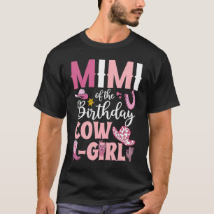 Camiseta Mimi Do Aniversário Cowgirl Rodeo Party B Day Gir