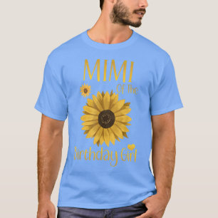 Camiseta Mimi Do Aniversário Da Família Girassol