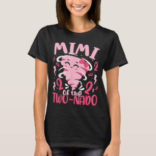 Camiseta Mimi do tornado de dois-nado tema de 2º aniversári