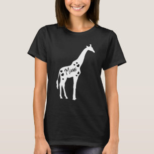 Camiseta Mimi Giraffe Avós Dia Safari Zoo Avô