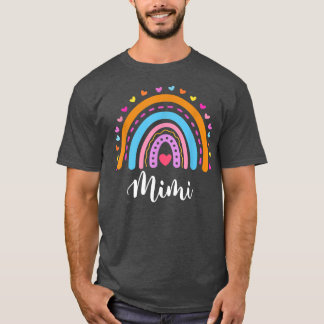 Camiseta Mimi Oferece Para Avó Cute Mimi Rainbow Mães D
