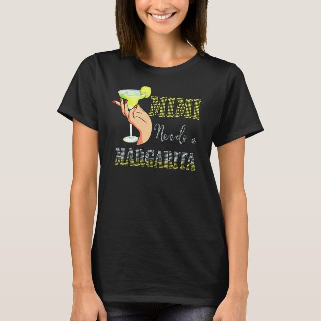 Camiseta Mimi Precisa De Um Coquetel Dia de as mães Margari (Frente)