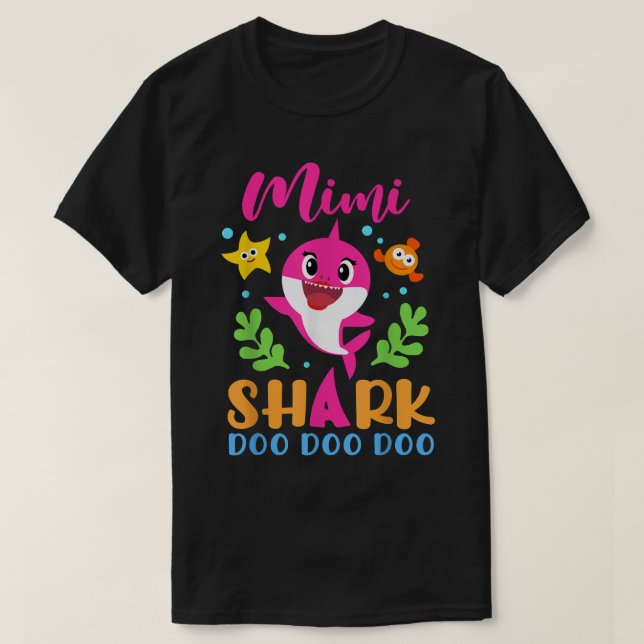Camiseta Mimi Shark Shirt Mimi Shark Lover Family (Frente do Design)