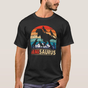 Camiseta Mimisaurus T Rex Mimi Dinossaur 4 Crianças Dia de