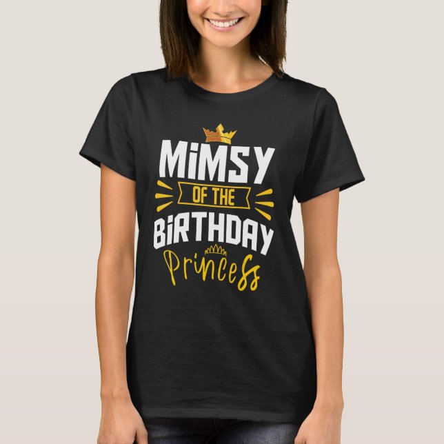 Camiseta Mimsy Do Celebrato De Besta Da Festa Princesa de A (Frente)